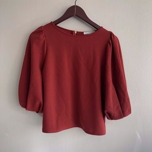 Puffer Sleeve Blouse